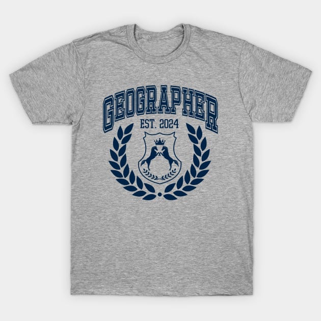 Geography Graduation College, Geographer Grad 2024 T-Shirt by WaBastian